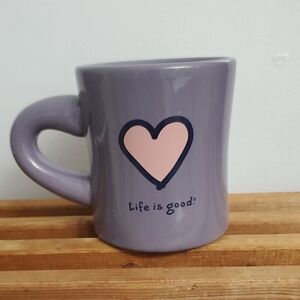 Life is good Purple Heart Mug